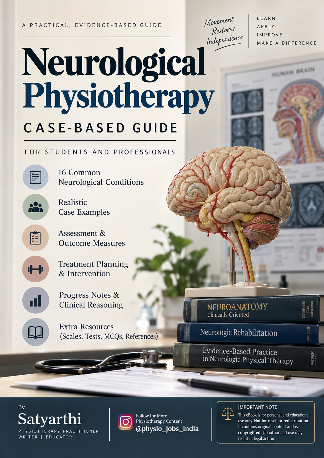 Neurological Physiotherapy Case-Based Guide by Satyarthi cover